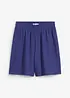 Shorts con elastico in vita in crêpe stropicciato, bonprix