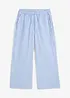 Pantaloni a palazzo cropped in seersucker, bonprix