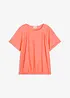 Blusa a maniche corte in misto viscosa morbido, bonprix