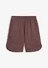 Shorts ampi in felpa di misto cotone, bonprix