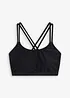 Reggiseno a bustier per bikini con spalline incrociate, bonprix