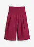 Pantaloni capri in soffice mussola, bonprix