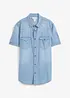 Camicia a maniche corte in jeans di puro cotone biologico, slim fit, bonprix
