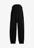 Pantaloni prémaman 2 in 1 in mussola di puro cotone, bonprix
