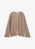 Cardigan traforato in puro cotone, bonprix