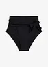 Slip a vita alta per bikini con cintura da annodare ed effetto modellante forte, bonprix
