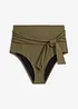 Slip a vita alta per bikini con cintura da annodare ed effetto modellante forte, bonprix