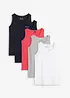Top lungo in puro cotone (pacco da 5), bonprix