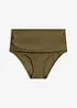 Slip per bikini a vita alta con arricciatura e effetto modellante leggero, bonprix