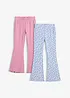 Leggings a coste svasati (pacco da 2), bonprix