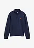 Felpa in puro cotone biologico con zip, bonprix