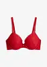 Reggiseno con coppe preformate e pizzo a cuoricini, bonprix