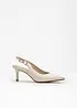Décolleté slingback con tacco sottile, bonprix