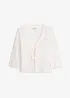 Cardigan traforato con laccetti da annodare, bonprix