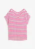Maglia in puro lino con maniche a pipistrello, bonprix