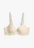Reggiseno con coppe preformate in materiale lucido, bonprix
