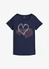 T-shirt in cotone biologico con cuore, bonprix