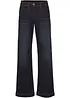 Jeans wide leg con bordo vita confortevole, vita media, bonprix