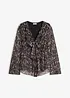 Blusa in mesh che valorizza la silhouette, bonprix