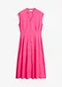 Abito midi in misto lino leggero, bonprix