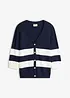 Cardigan in maglia di cotone a righe, bonprix