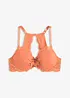 Reggiseno con coppe preformate e pizzo floreale, bonprix