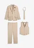 Abito da sposo con gilet e cravatta, regular fit (set 4 pezzi), bonprix