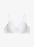 Reggiseno con coppe preformate e ricami delicati, bonprix