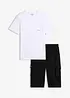 T-shirt e bermuda cargo lunghi  (set 2 pezzi), bonprix
