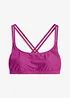 Reggiseno a bustier per bikini con spalline incrociate, bonprix