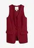 Gilet in stile sartoriale in puro lino, bonprix