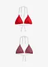 Reggiseno bikini a triangolo (pacco da 2), bonprix