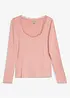 Maglia a maniche lunghe in misto viscosa morbido, bonprix