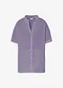 Blusa oversize lunga in soffice mussola, bonprix