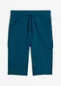 Bermuda lunghi cargo in felpa di puro cotone, regular fit, bonprix