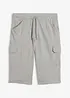 Bermuda lunghi cargo in felpa di puro cotone, regular fit, bonprix
