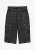 Bermuda lunghi in jeans di puro cotone, loose fit, bonprix
