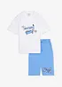 T-shirt loose fit e pantaloni corti in jersey di puro cotone biologico (set 2 pezzi), bonprix