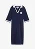 Abito al ginocchio in puro cotone con colletto a polo, bonprix