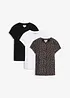 Maglia in misto cotone ed elastan (pacco da 3), bonprix