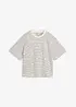 T-shirt in puro cotone a righe, bonprix