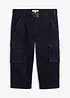 Jeans cargo a pinocchietto con cintura, relaxed fit, bonprix