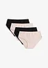 Culotte a vita alta in morbido cotone (pacco da 4), bonprix