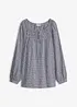 Blusa a quadretti in seersucker, bonprix