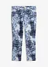Pantaloni cropped elasticizzati a fantasia, bonprix