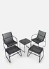 Tavolo, sedie, sgabelli da giardino (set giardino 5 pezzi), bonprix