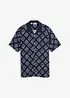 Camicia a maniche corte con colletto resort, bonprix