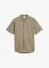 Camicia a maniche corte in fresco misto lino, bonprix