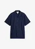 Camicia a maniche corte in misto lino leggero, loose fit, bonprix
