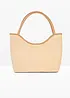Borsa shopper in similpaglia, bonprix